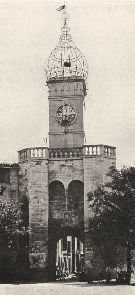 ALPES-DE-HAUTE-PROVENCE. La porte Soubeyran, à Manosque. SMALL. 1902 old print